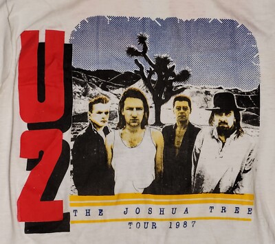 U2 The Joshua Tree Tour 1987 USA ORIGINAL Double-Sided Vintage T