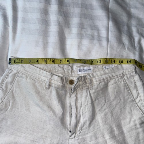 Gap Mens 32 Stone Chino Casual Linen Cotton Short 10 in - Picture 3 of 5