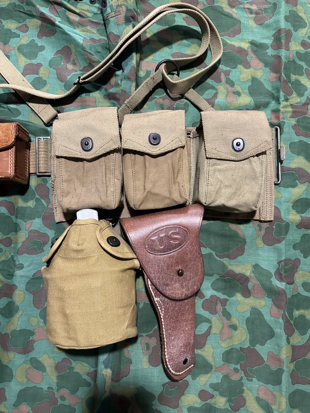 WW2 USMC M1937 BAR Gunner Belt Loadout (RARE Belt) eBay