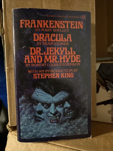 Stephen King Intro Frankenstein Dracula Dr. Jekyll Signet 1st Print Scarce Cover