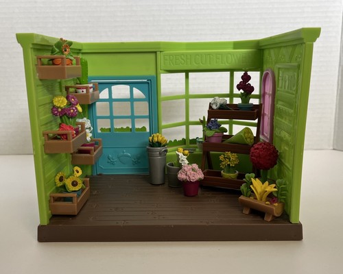 Li'l Woodzeez-Li'l Petals Flower Shop Playset-Plus Over 20 Accessories!!