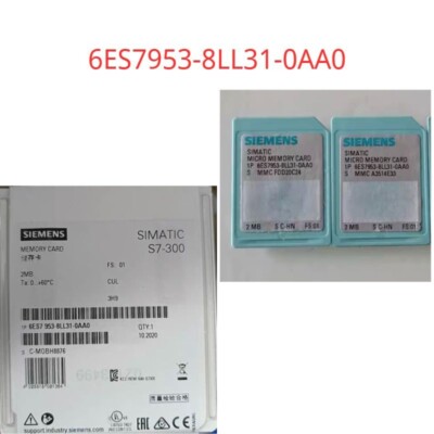 Carte Mémoire SIMATIC 2MB SIEMENS 6ES7953-8LL31-0AA0 - Occasion En Très Bon état
