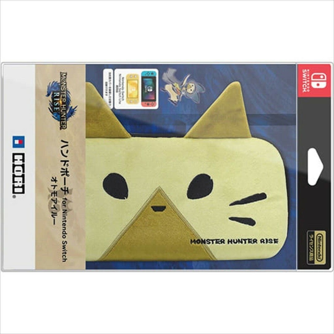 Monster Hunter Rise Pouch Case Carrying Bag Palico Airou Nintendo Switch  HORI