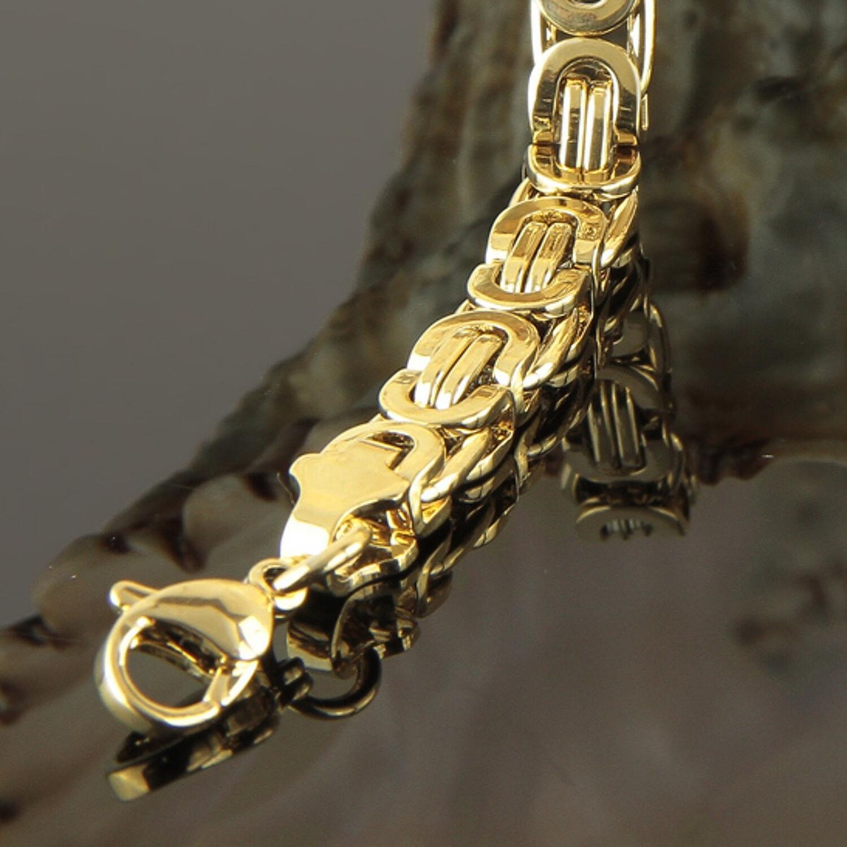 Bracelet Figaro Plaqué Or 24 Carats - 5 Mm - Unisexe - Sans Nickel - Fait Main En Allemagne - Neuf