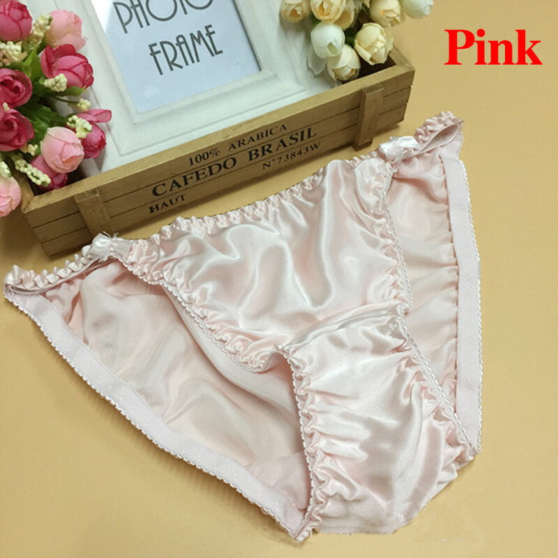 Womens Sexy GString Satin Bikinis Panties Silky Briefs Thongs