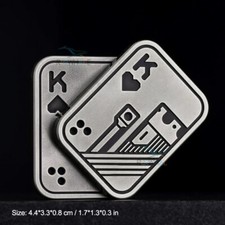 Magnetic Metal Fidget Toy Mini Poker Push Card Fidget Slider Stress Relief Toys