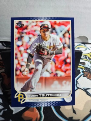 2022 Topps Update Yoshi Tsutsugo Royal Blue Parallel #US46 Pittsburgh Pirates