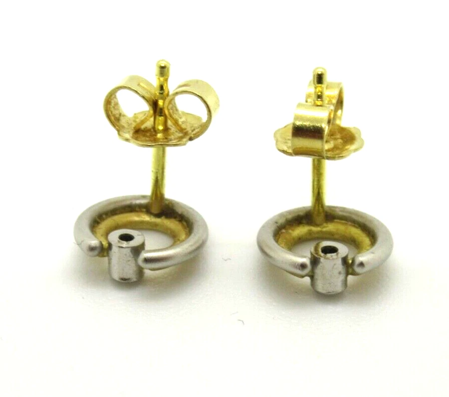 TOP DESIGNER Bicolor Brillant Ohrringe 750er Gold 18 Karat Platin Luxury elegant - Bild 4 von 4
