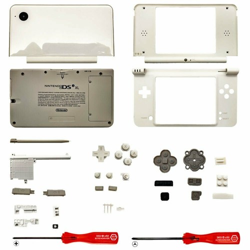 Coque de boîtier pour Nintendo DSi XL coque d'objectif outils pièce de rechange d'écran blanc - Photo 1 sur 1