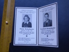 12.7.1944 Maria u Leonhard Reitschuster, Opfer des Fliegerangriffs auf M&uuml;nchen