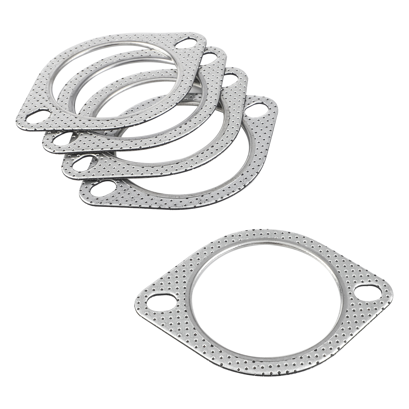 UNIVERSAL 3 INCH (76MM) 2 BOLT HOLE REINFORCED EXHAUST GASKET FLANGE