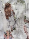 EUC Size 6 Mayoral Spanish Glitter Romantic White Sleeveless Flutter Sleeve Top — photo 2