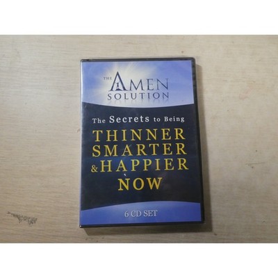 The Amen Solution Dr Daniel Amen 6 CD Set Thinner Smarter Happier Now New Sealed