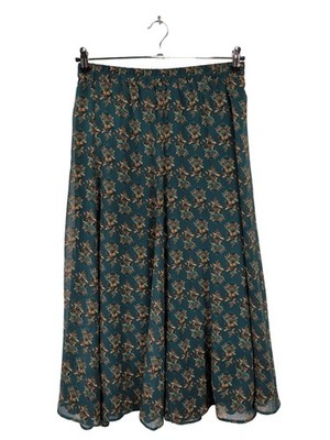 ZERO Midirock Damen Rock Gr. DE 40 blau-hellorange Elegant