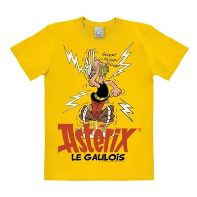 T-shirt 100% coton Logoshirt® Easy Fit Astérix Le Gaulois (Jaune Or) - XL - Photo 1/4