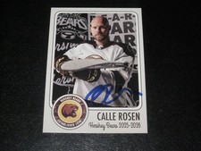 CALLE ROSEN SIGNED AUTOGRAPHED 2025-2026 HERSHEY BEARS CARD