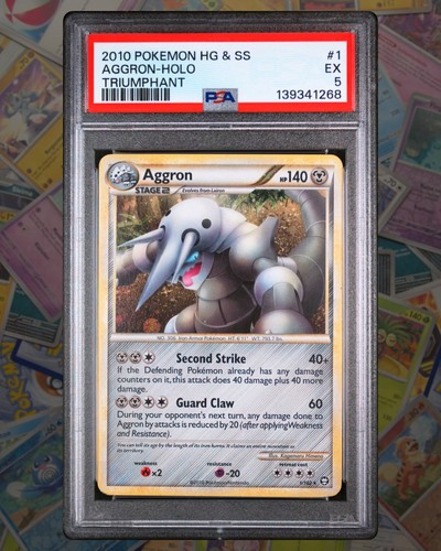 Aggron graded PSA 5 for sale on eBay