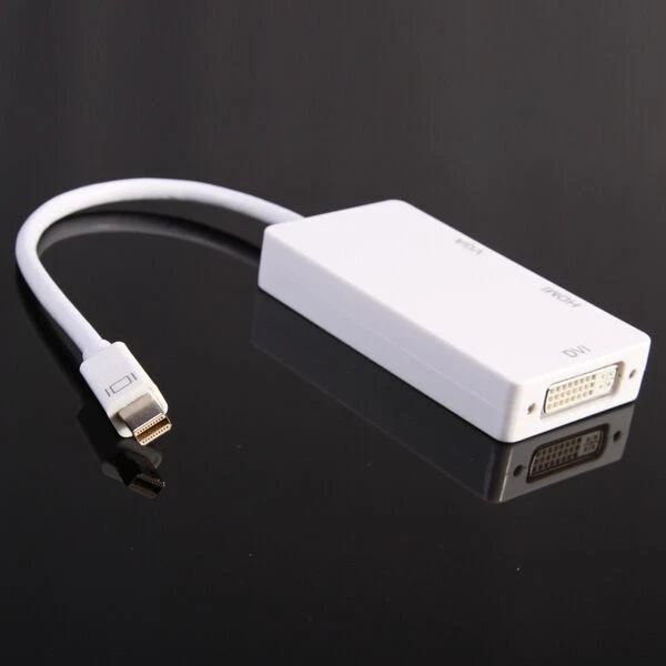 Mini DP ThunderBolt To VGA DVI HDMI HD Video Cable Adapter For Apple Mac Pro Air - Image 4 of 4