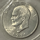 1971 - 1974-S BLUE IKE EISENHOWER 40% SILVER DOLLAR UNCIRCULATED SET. — photo 3