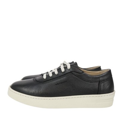 Stuart Weitzman Herren Schuhe Sneaker Gr. 42 Schwarz Leder Lederschuhe