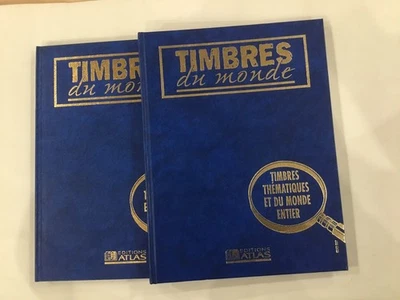 Occasion 2 Classeur Pour Timbre Vide 8 Intercalaires Soit 16 Pages. Chacun - Photo 1/3