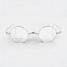 John Lennon JL-1142-2 Gray Round Eyeglasses Cable Temple w/ Case Japan