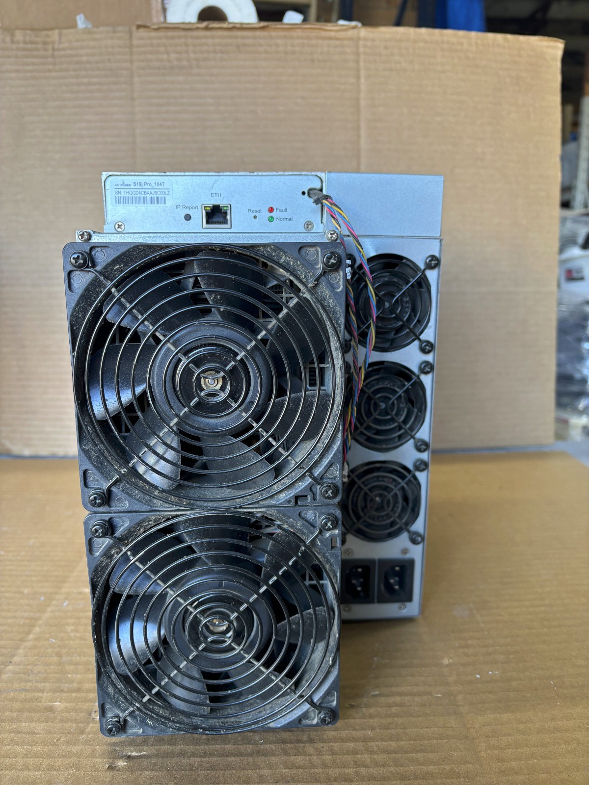 Bitmain Antminer S19J Pro 104TH ASIC Bitcoin Miner **FOR PARTS**