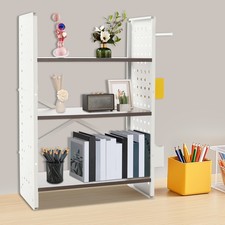 3 Tiers Desk Organizer Bookshelf Storage Shelf For Books, Stationery, Magazines