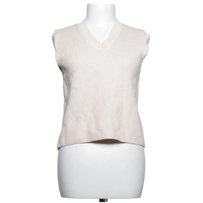 Zara, Pullunder, Größe: M, Beige, Baumwolle/Polyamid/Viskose, Einfarbig #Zzy
