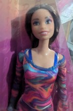 Barbie Fashionista 206 Tall, Freckles, Purple Purse, Green Mules AA NIB