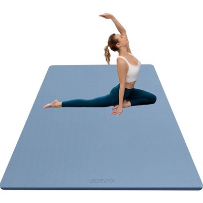 Yogamatte 200x100cm, dicke 10mm, rutschfest, TPE, Fitness, Yoga, Camping