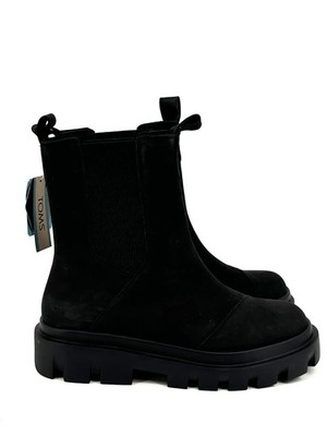 Toms Womens Rowan Chelsea Boots Black Size 7.5 NWOB
