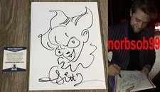 ANDY MUSCHIETTI SIGNED IT PENNYWISE ORIGINAL SKETCH w/EXACT PROOF & BECKETT COA