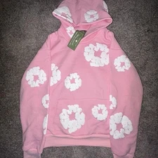 Denim Tears Pink Hoodie Size Medium Brand New