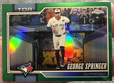 2026 Topps Chrome George Springer Image Variation Green Refractor /99