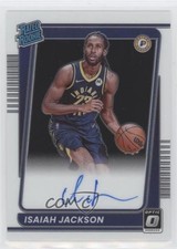 2021 Panini Donruss Optic Rated Rookie Signatures Isaiah Jackson #167 Auto 2p7