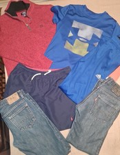 6 Pc Big Boys/pre-teen Size 14 Polo Ralph Lauren, Chaps, Under Armour, Adidas