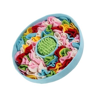 Dog Treat Dispensing Snuffle Colorful Chew Puzzle Toy for Dogs Teething Soft