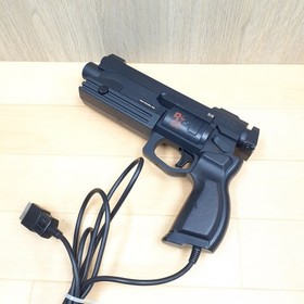 Sega Saturn white Console with 2 Virtua Gun controllers & 5 games Japanese