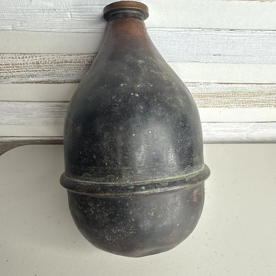 BOTELLA INDUSTRIAL DE COBRE, pátina antigua, ¡MUY BONITA! Foto 4 de 4
