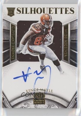 2015 Panini Crown Royale Gold Signatures 10/49 Vince Mayle Rookie Auto RC 5h6