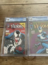 venom 1 lethal protector. CGC 9.8.  Bride Of Venom 3 CGC 9.2. Marvel Comics