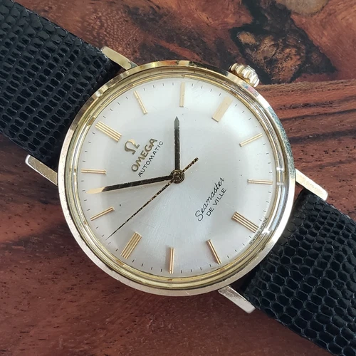 Vintage Omega Seamaster De Ville Automatic Watch Gold Filled Case, Swiss Made