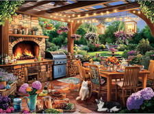 Manor Cat Jigsaw Puzzles 300 Piece for Children Adults Seniors Large Piece
