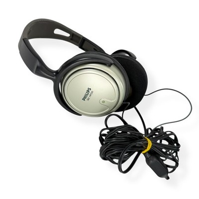 Philips SBC HP250 Over Ear Headphones Silver Stereo Wired 3.5mm Volume Control