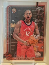 2025 Topps Chrome Basketball Chrome Rookie Card #259 Collin Murray-Boyles