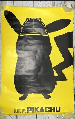 2019 Detective Pikachu Pokemon Warner Bros. Game Freak Hanging Wall Movie Poster
