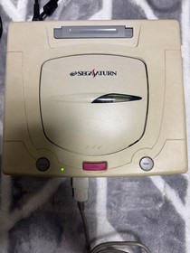 Sega Saturn Console White HST-3220 w/ Controller Japan Tested