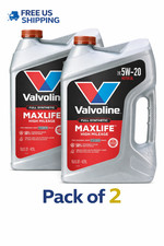 Pack of 2-Valvoline MaxLife Full Synthetic High Mileage 5W-20 Motor Oil 5 Quart 21.58 per gallon