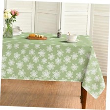 Tablecloth 60 84 Inch Rectangle, Sketchy Style 60" x 84" Rectangular Green